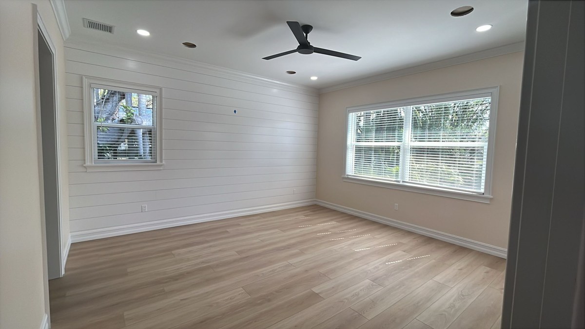 well-lit room